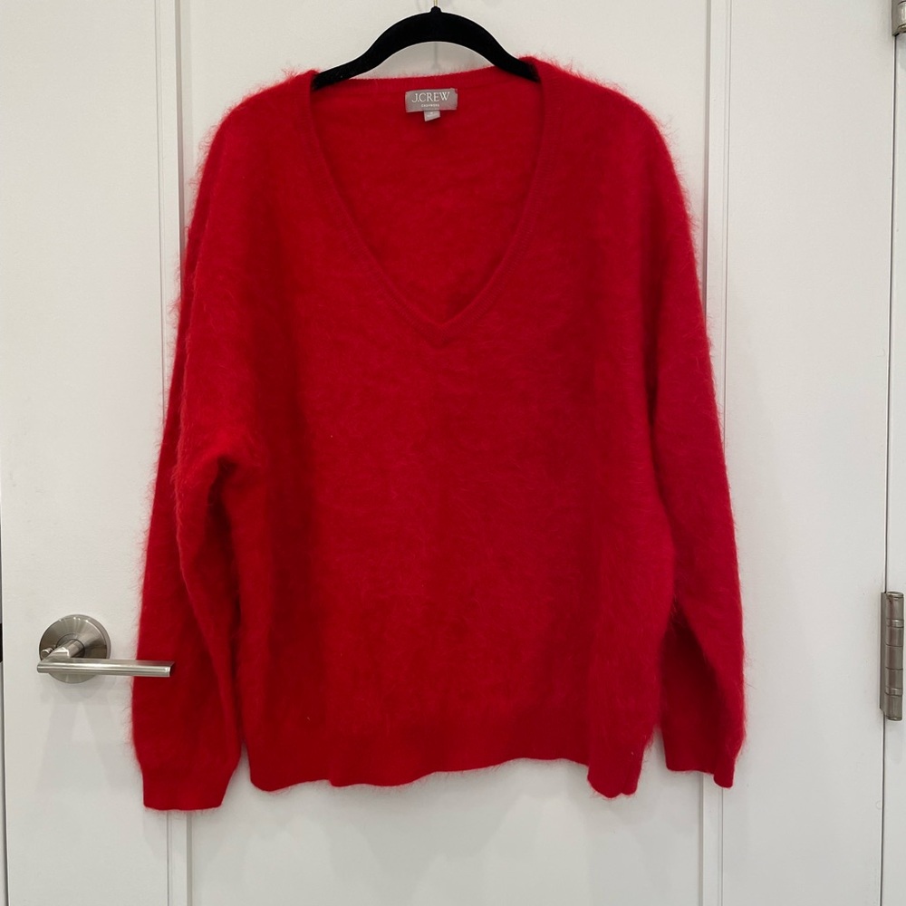 J. Crew brushed cashmere sweater
